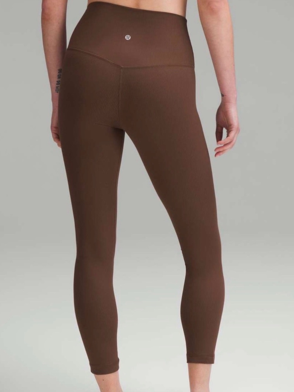 Lululemon Align Ribbed High-Rise Pant 23” Java Brown Size 10